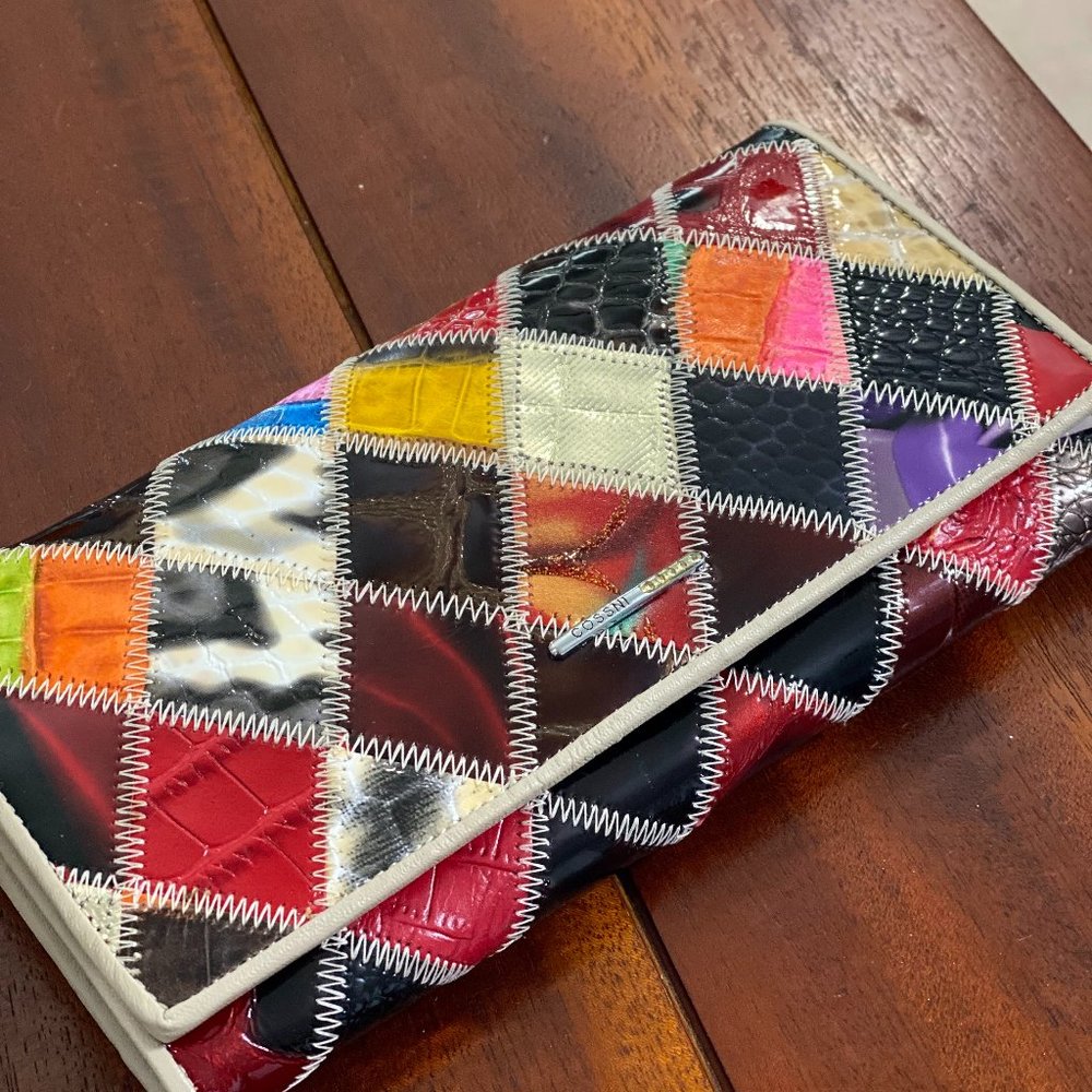 Rainbow clutch wallet